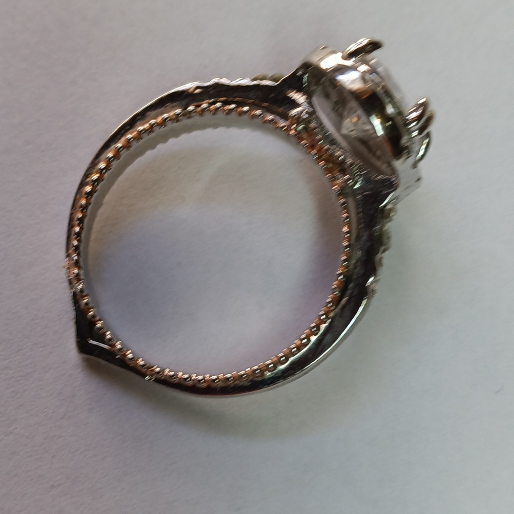 White sapphire wedding set - Picture 3 of 6